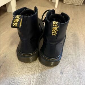 Dr. Martens Black Leather Boots with Air-Cushioned Soles